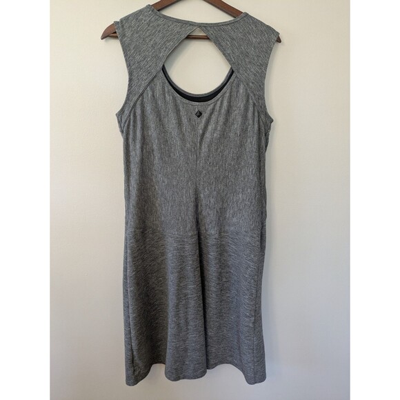 PRANA Womens Jersey Knit Calico Dress Medium Athletic Activewear Soft Stretch - Picture 2 of 6